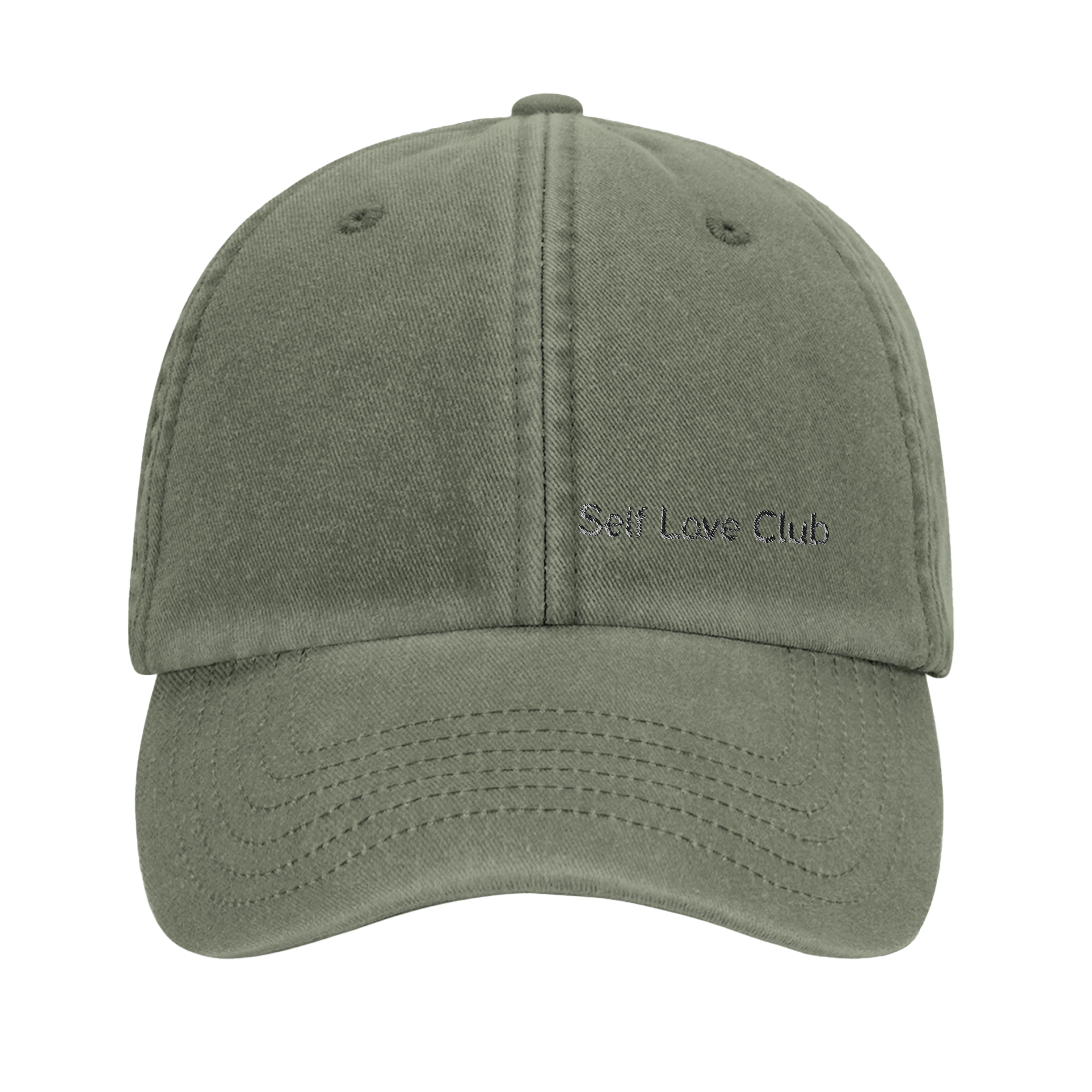 Self.Love.Club // Stick Front // Vintage Cotton Dad Hat | Beechfield B655