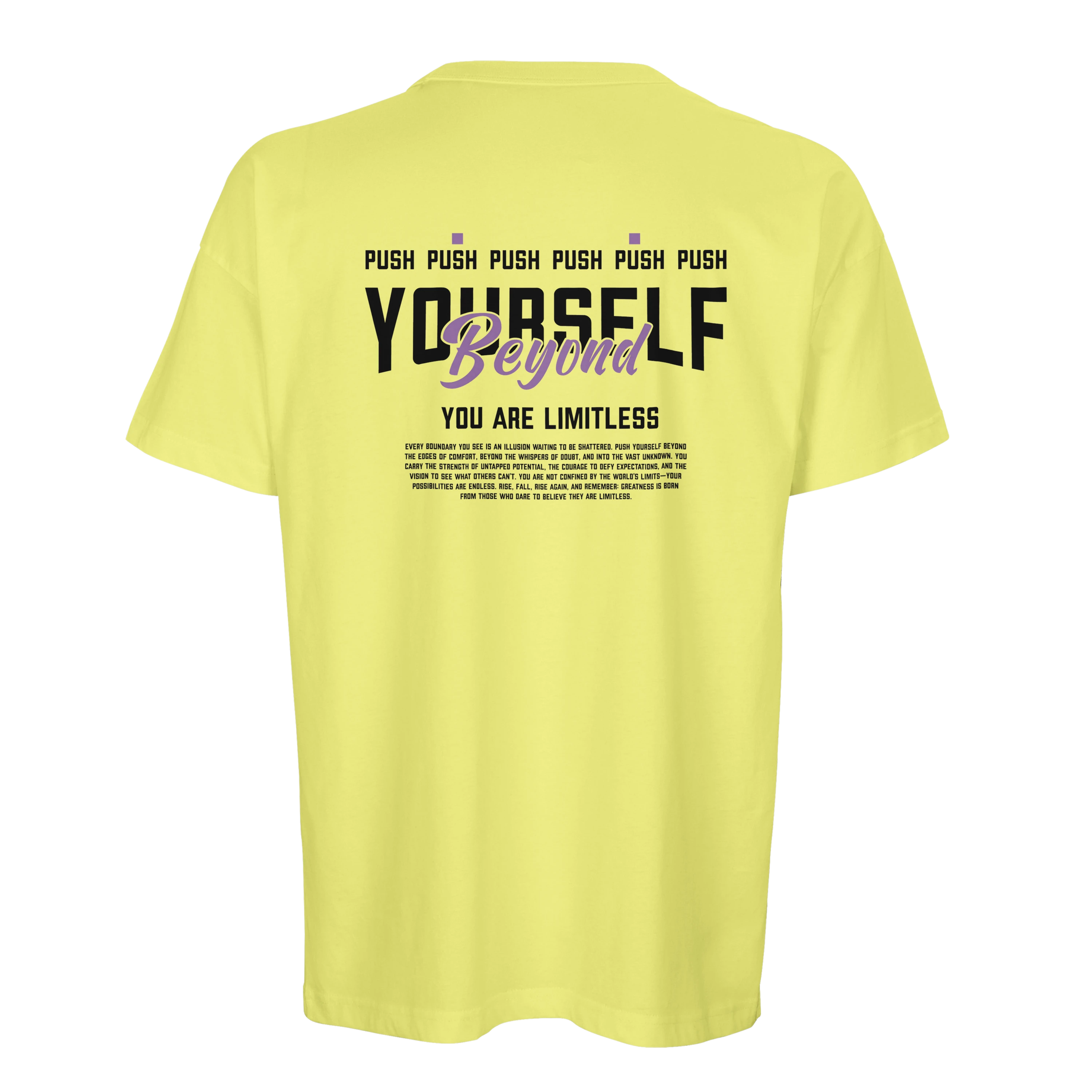 Yourself.Beyond. // Oversized Fit Men // Print Front + Back