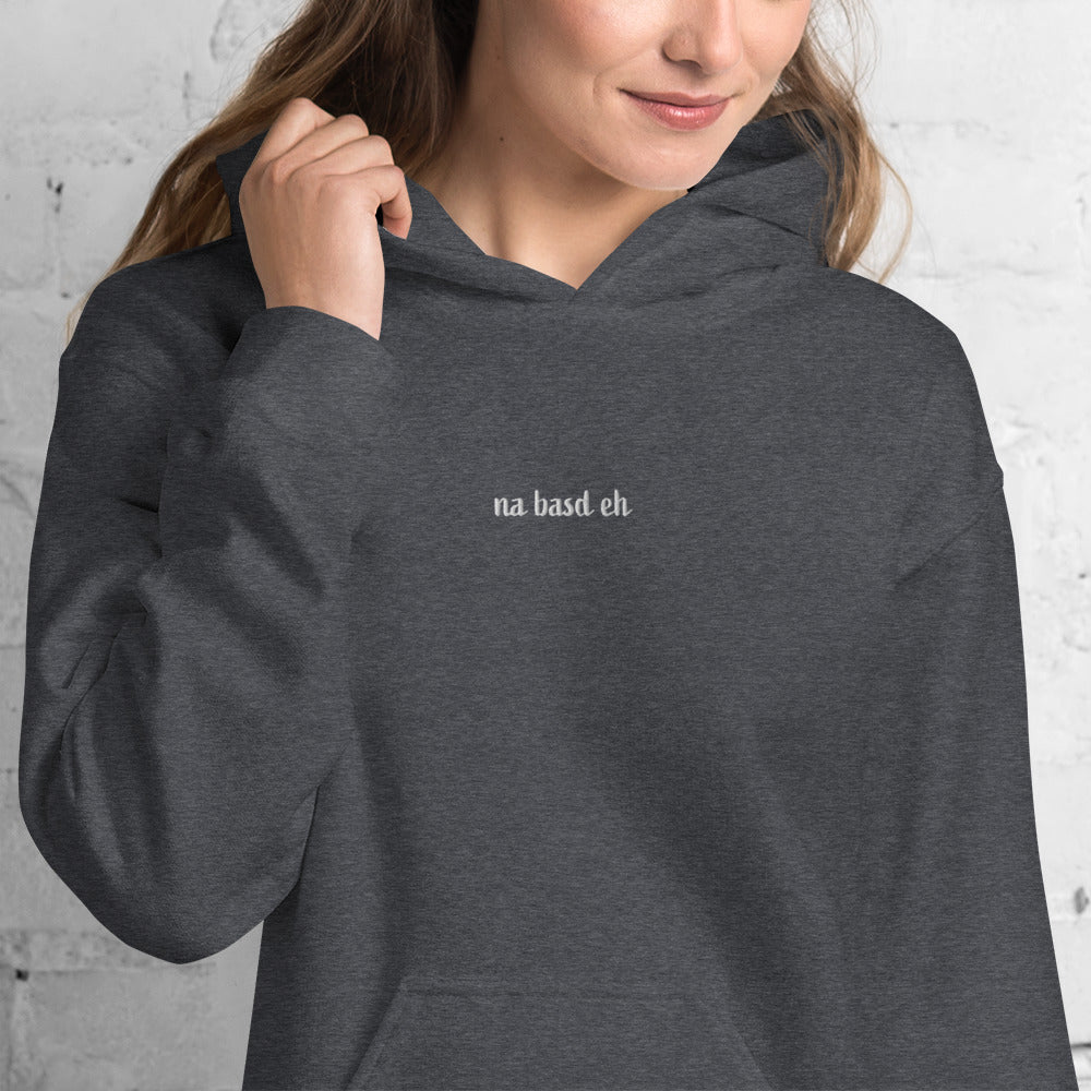 Na.basd.eh // Unisex Hoodie // Stick (Front + Arm) + Print (Back)