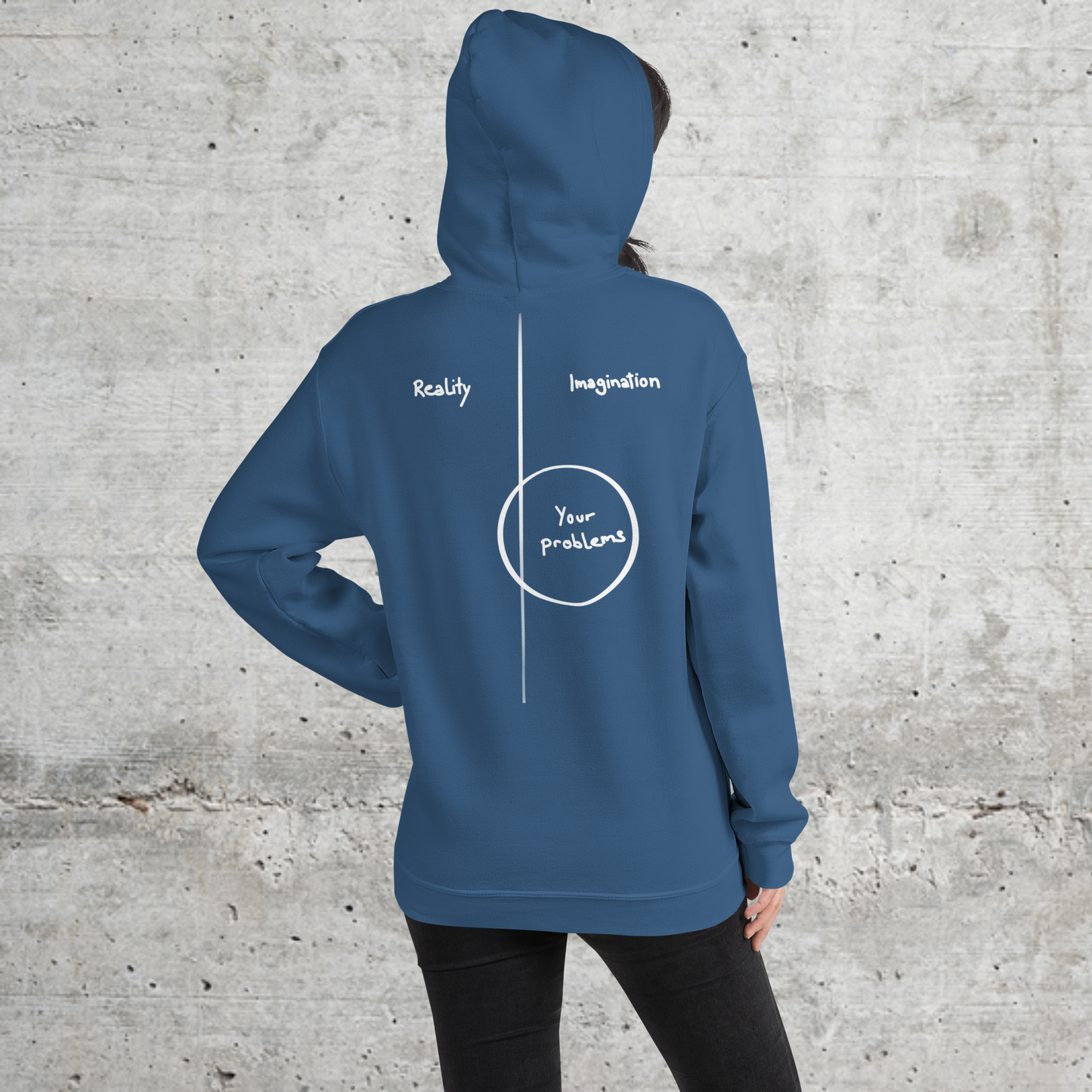 Learn.Grow.Do // Unisex Hoodie // Stick (Front) + Print (Back)